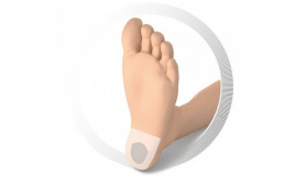 Полустелька под пятку с амортизирующей вставкой