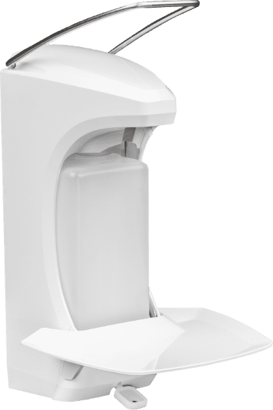 Диспенсер локтевой для антисептика с каплеуловителем RX 5 M (500 мл.) фото 2