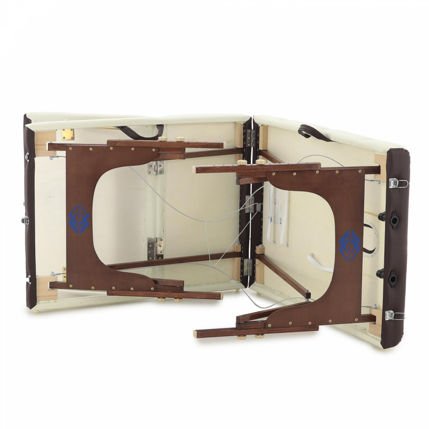 Массажный стол складной деревянный Med-Mos JF-AY01 3-х секционный (темная рама) фото 22