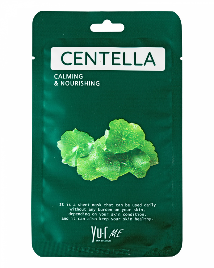 Маска для лица с экстрактом центеллы азиатской YU.R ME Centella Sheet Mask фото 1