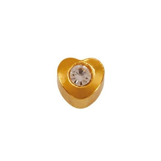 Серьги-иглы формы с камнем с позол. фото 2