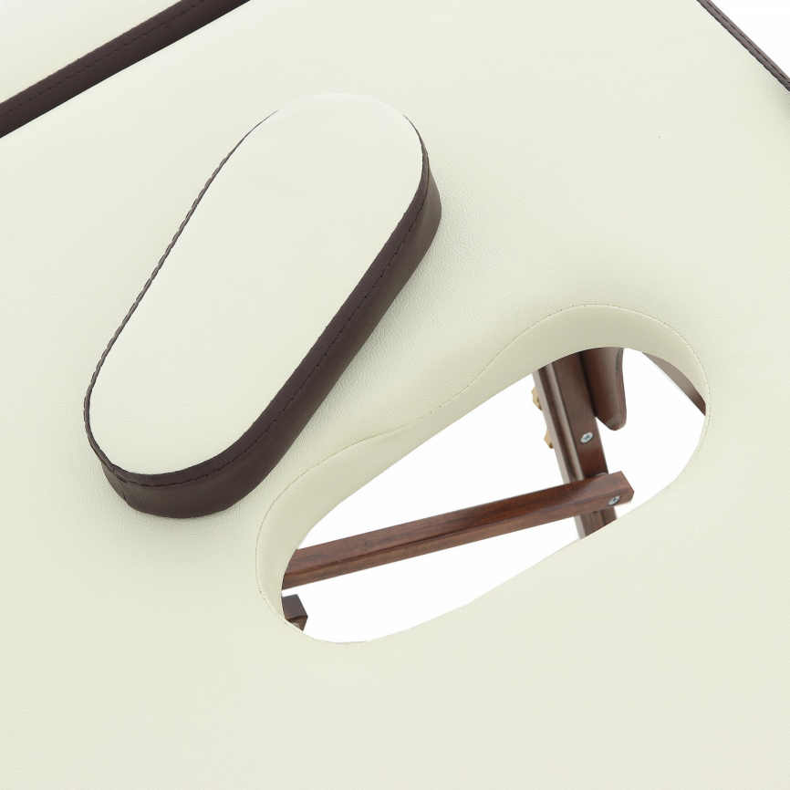 Массажный стол складной деревянный Med-Mos JF-AY01 3-х секционный (темная рама) фото 15