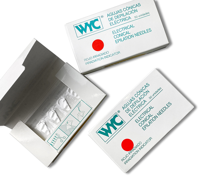 Иглы WYC для эл/эпиляции K2F (сталь) прямые, 50шт. фото 2