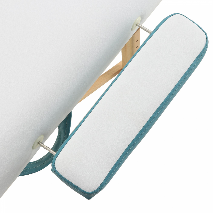 Массажный стол складной деревянный Med-Mos JF-AY01 2-х секционный (светлая рама) фото 8