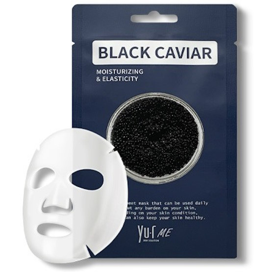 Маска для лица с экстрактом черной икры YU.R ME Black Caviar Sheet Mask фото 1